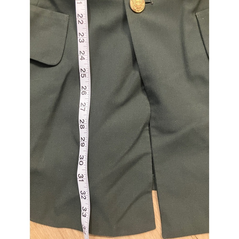 US Army Mens Green Dress Uniform Coat Jacket 41L‎ Derossi - Picture 9 of 11